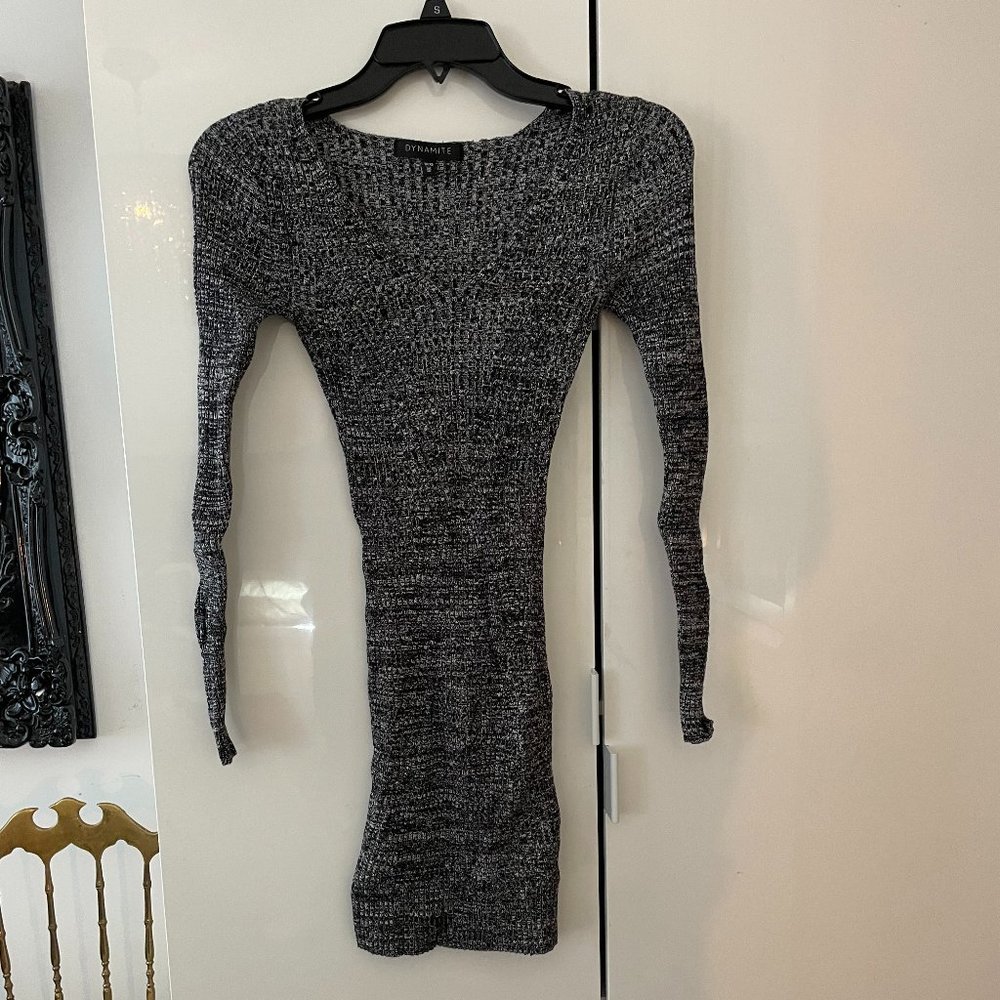 Dynamite V Neck Bodycon Dress